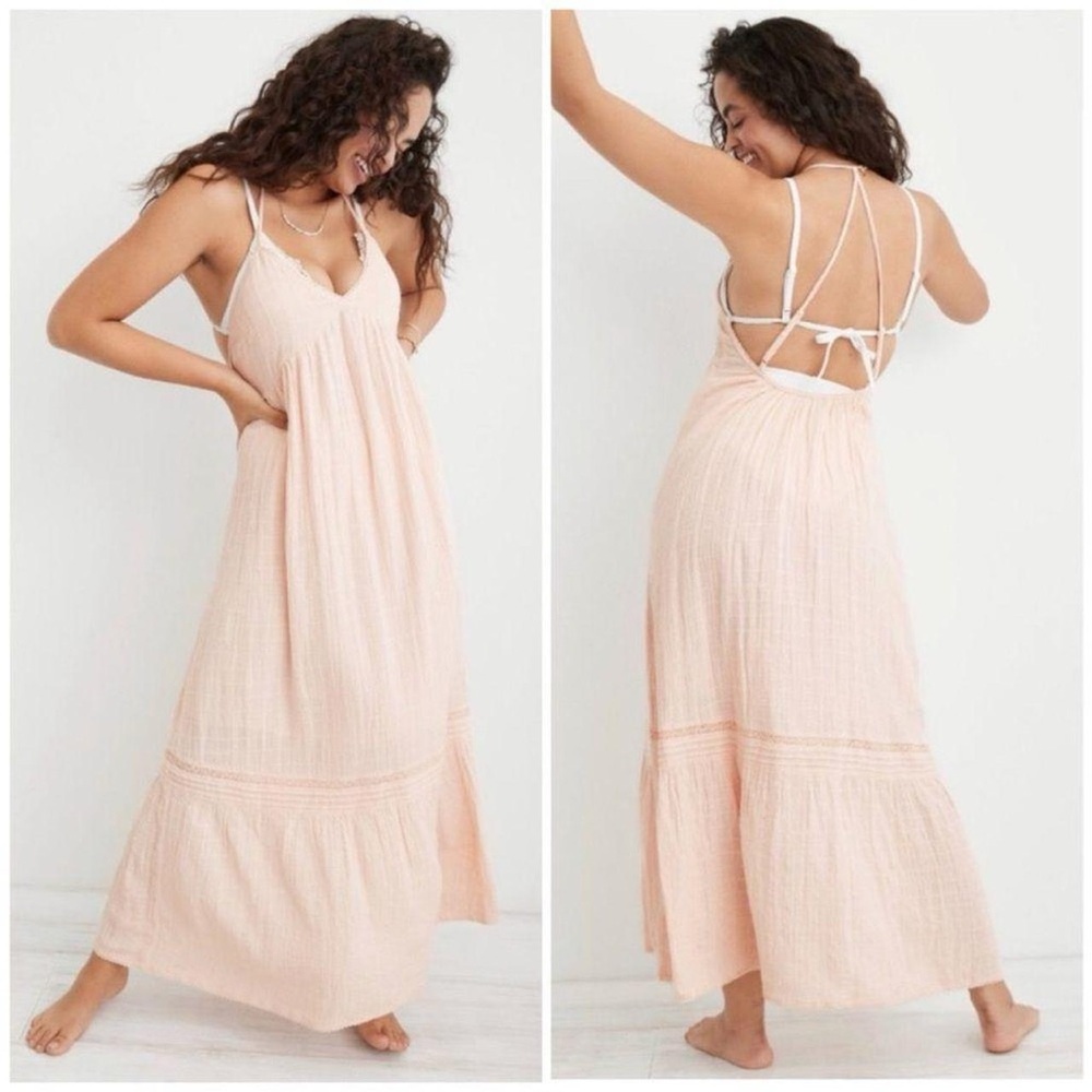 Aerie Low Back Maxi Dress